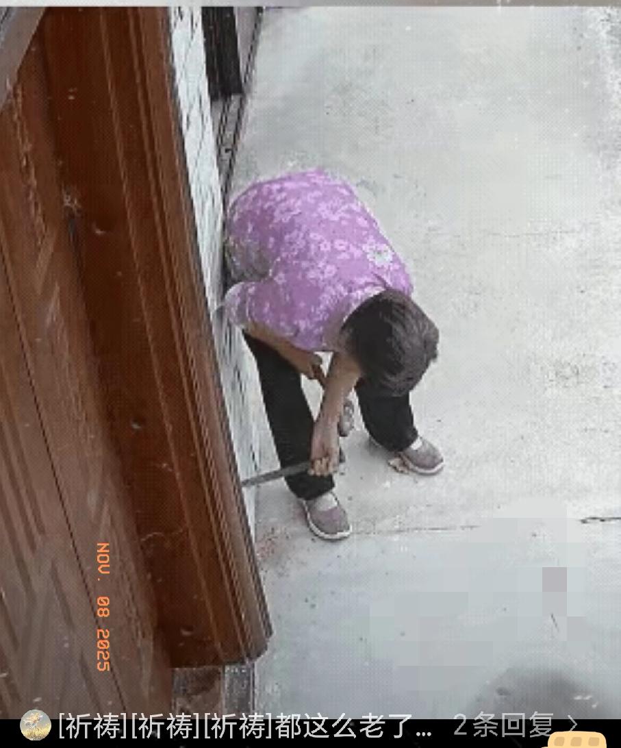 大妈的歹毒，你看懂了吗？大妈每天趁着邻居上班家里没人的时候，就用锥子，把邻居家