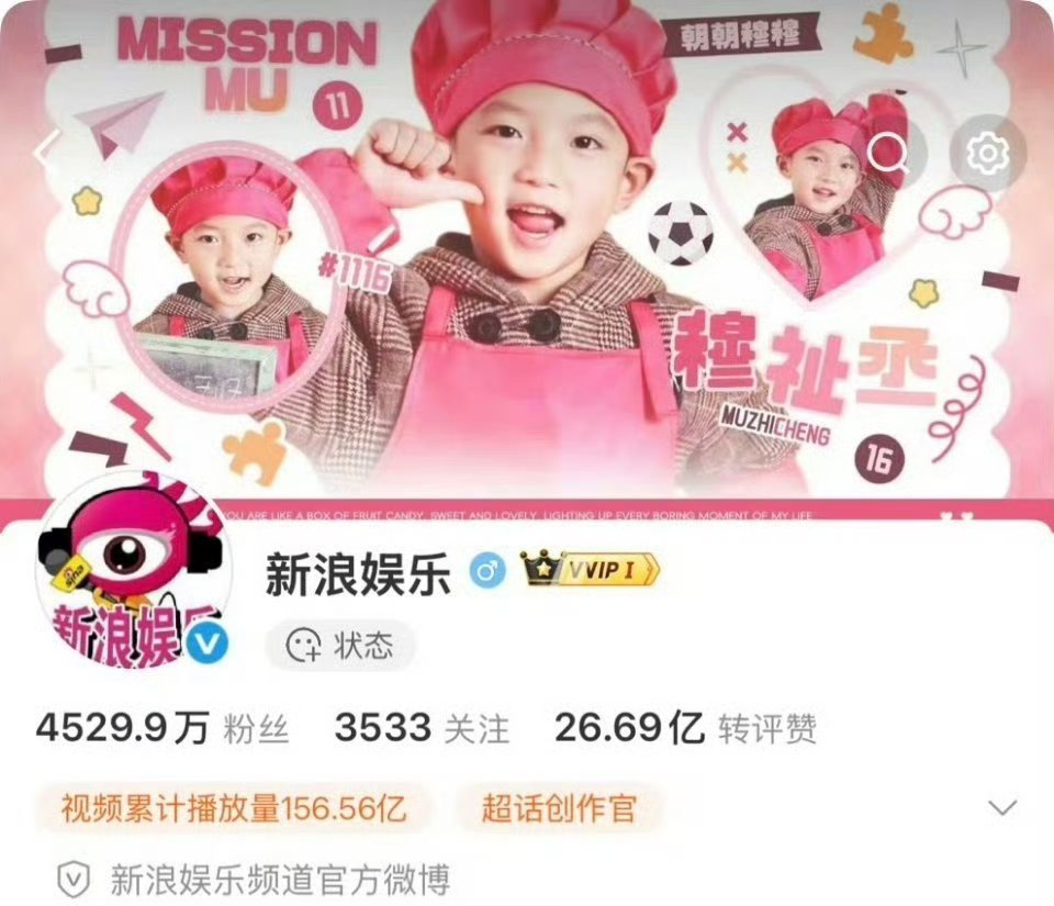 新浪娱乐背景图是穆祉丞是谁的童年回忆被挂在新浪娱乐主页了💖小时候软乎乎的小奶恩