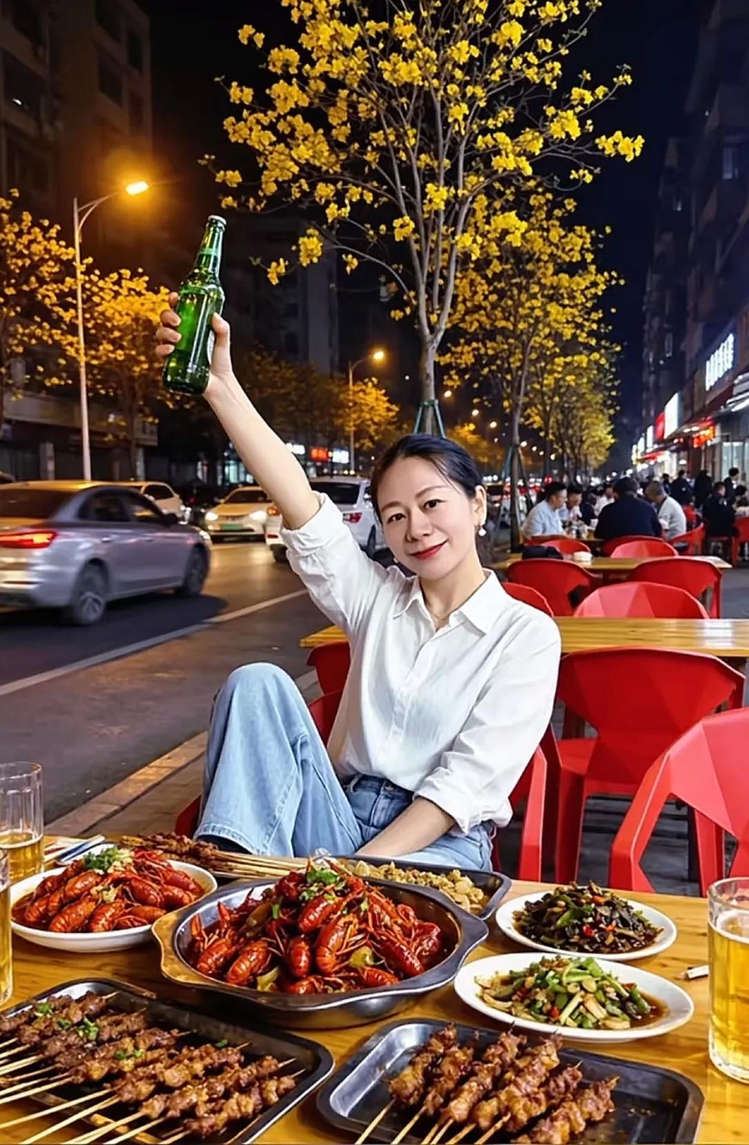 工作上再苦再累也要学会放松，晚上约上好友一起到路边摊吃夜宵，放下白天所有的铠甲，