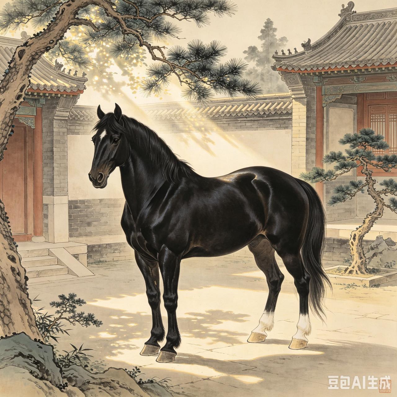 唐朝名将秦叔宝的坐骑忽雷驳秦琼（字叔宝）有一匹战马，名叫忽雷驳。这匹马有