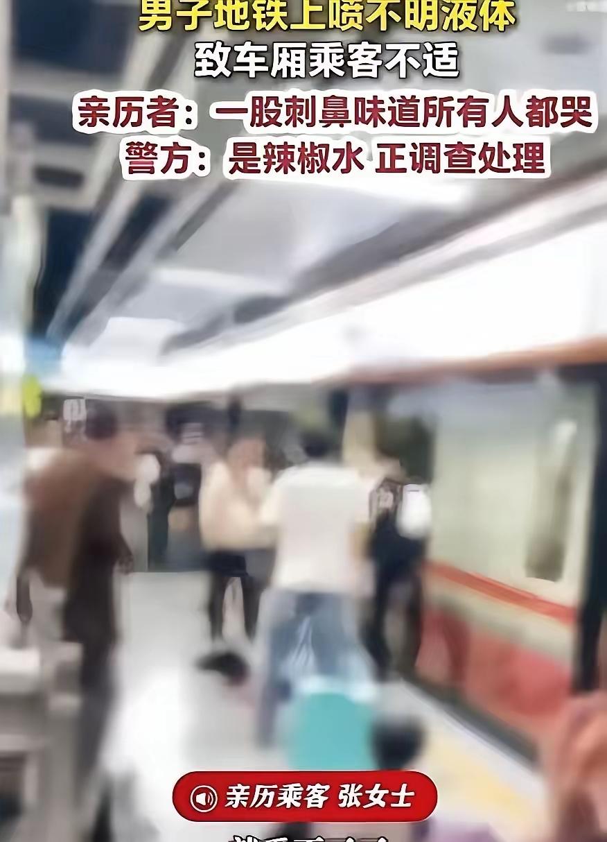 “这是在犯罪！”广东广州，地铁3号线上，一对夫妻来广州旅游，正乘坐地铁好好的