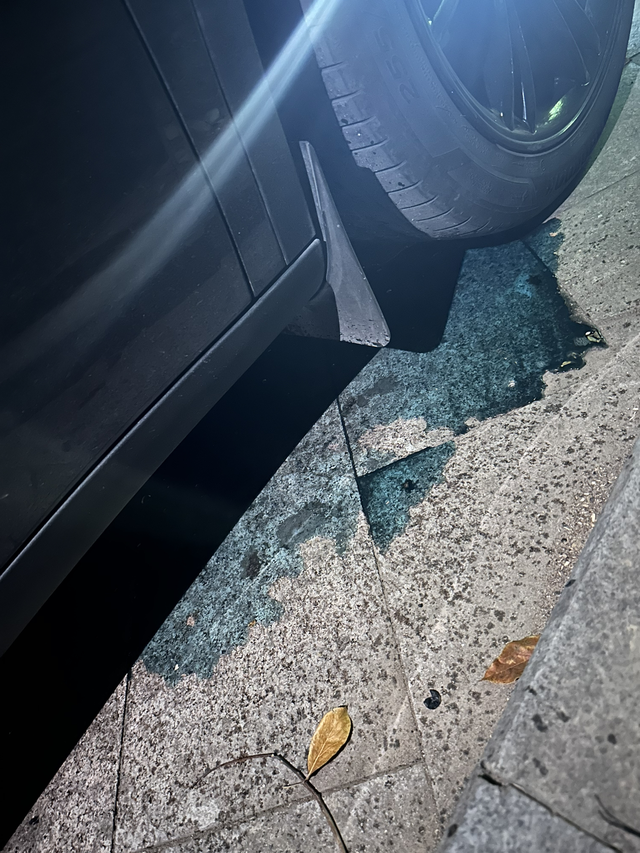 特斯拉伤不起一个地砖打坏了水管，一个水管就薄薄的一层保护。关键是这个水管还很重