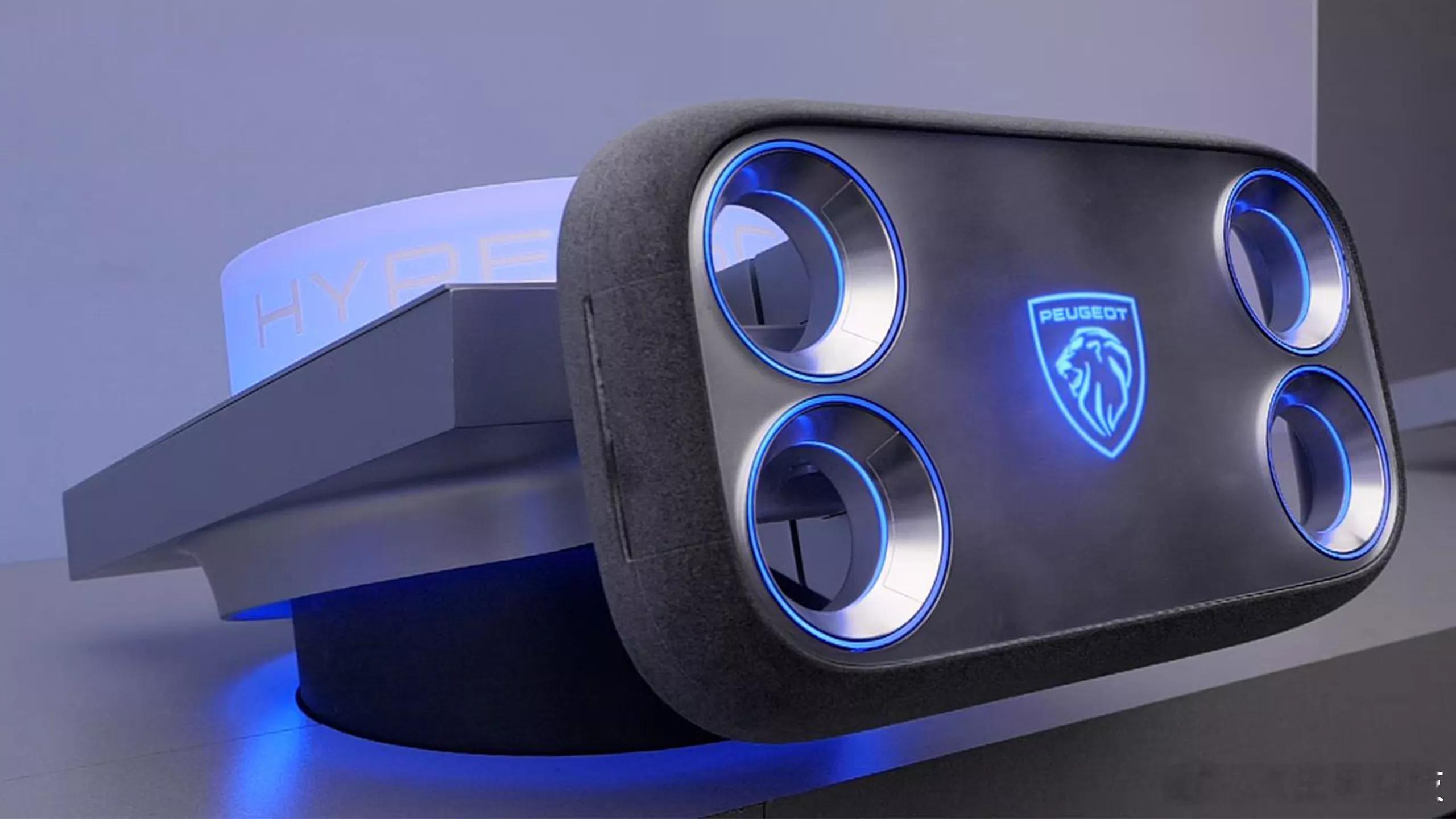 汽车黑科技标致208概念车的方向盘居然真的是“方”的，据说是纯线控方向盘，