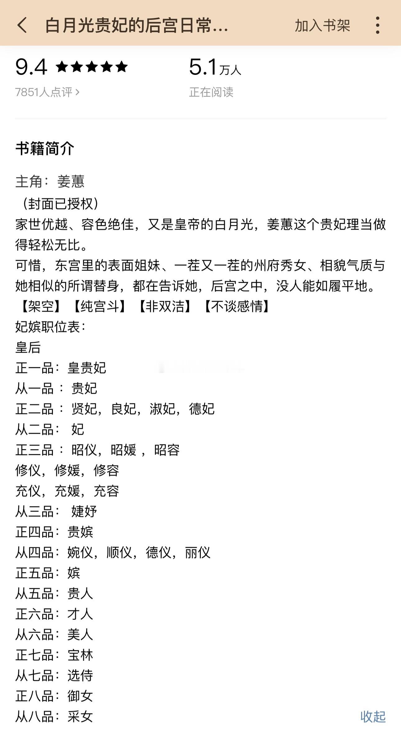 纯宫斗爽文《白月光的贵妃日常》元子吃桑葚白月光贵妃VS清醒皇帝古言重生+虐渣一定