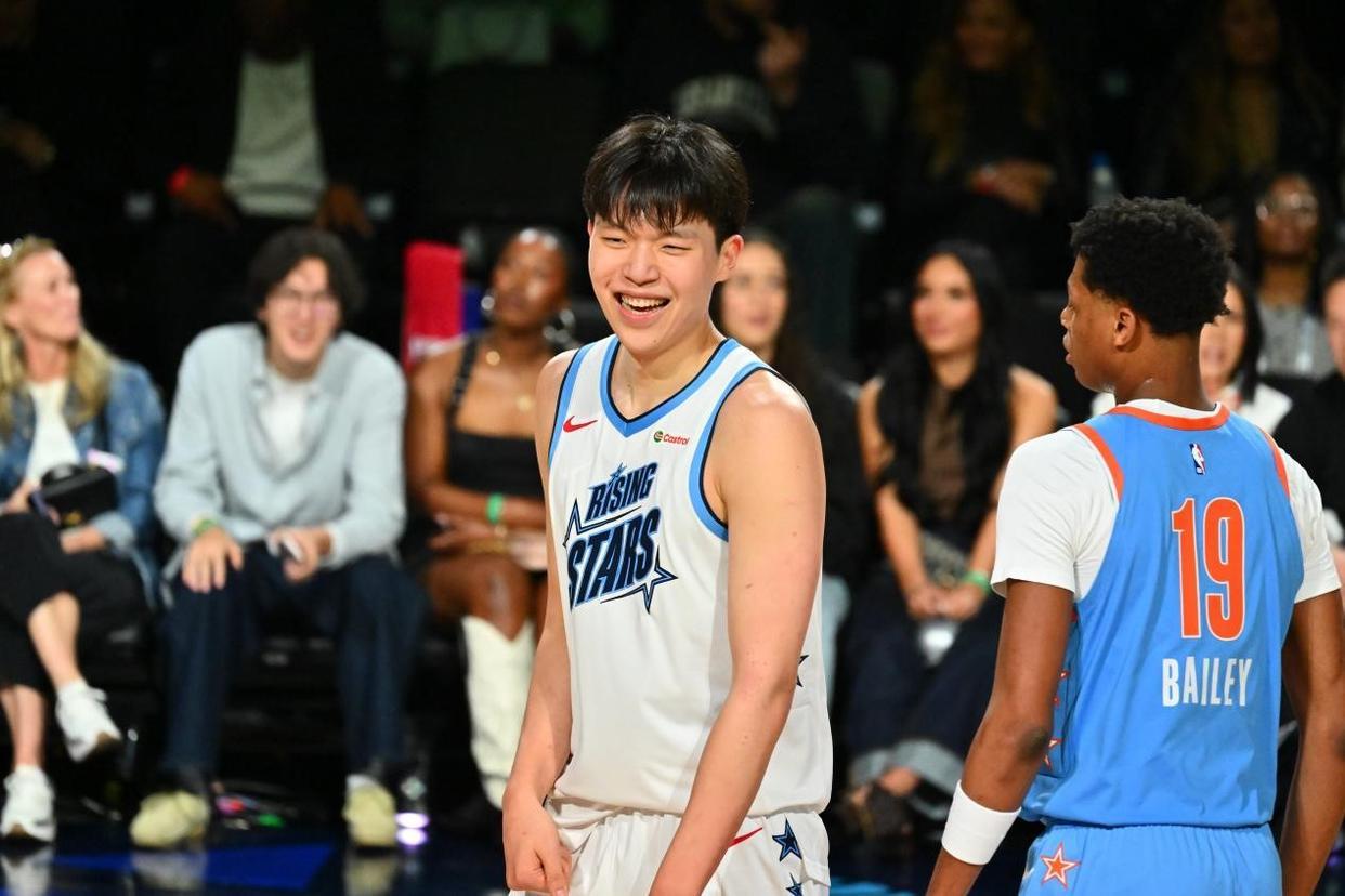 杨瀚森罚球命中率高达95%，全联盟排名第一位！本赛季，杨瀚森代表开拓者打了3