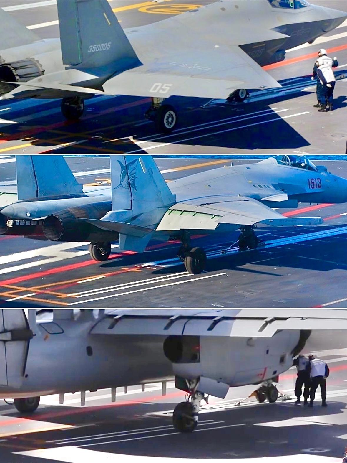 三条白线对应三种机型后轮的间距。