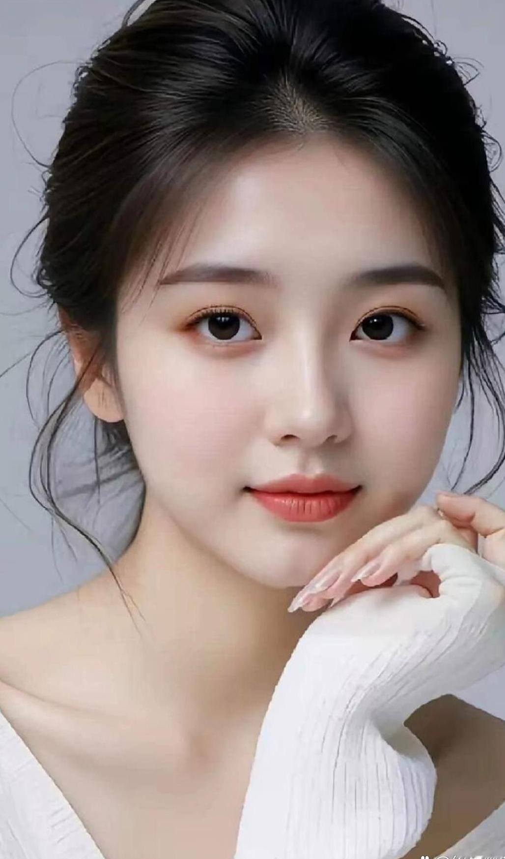 轻纱遮面笑，玉手抚心怀。