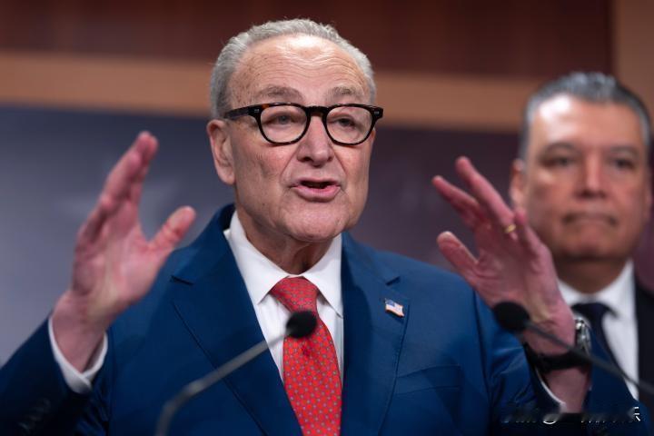 参议院民主党领袖查克·舒默称因为特朗普美国变得一团糟。“非法关税提高了生活成本