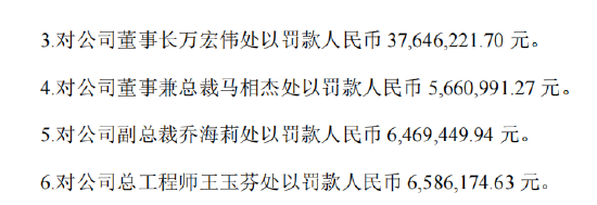 双汇发展总工程师王玉芬被罚658万, 去年薪酬227万, 相当于过去3年白干