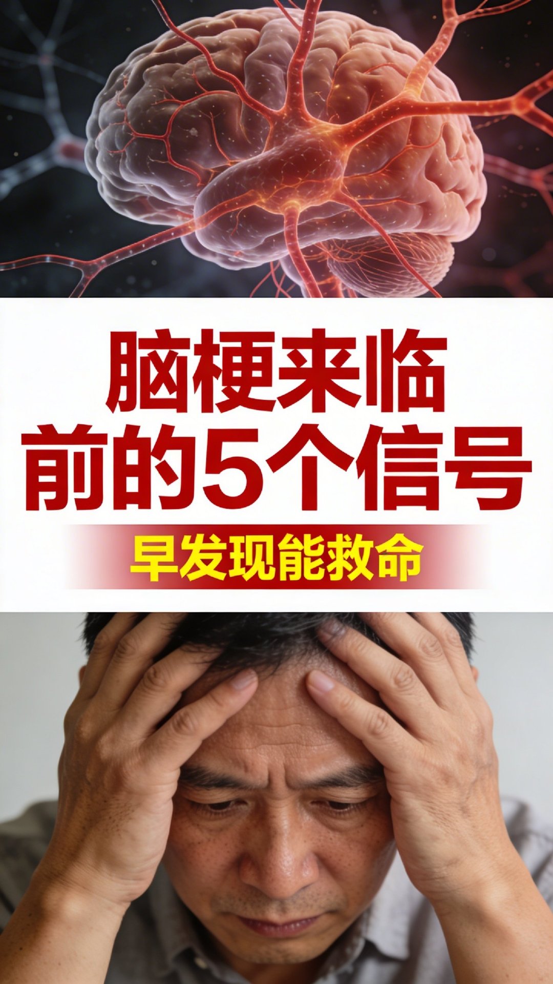 脑梗哪是什么突然袭击，分明是身体提前打了招呼你没当回事。据媒体报道，超过90%的