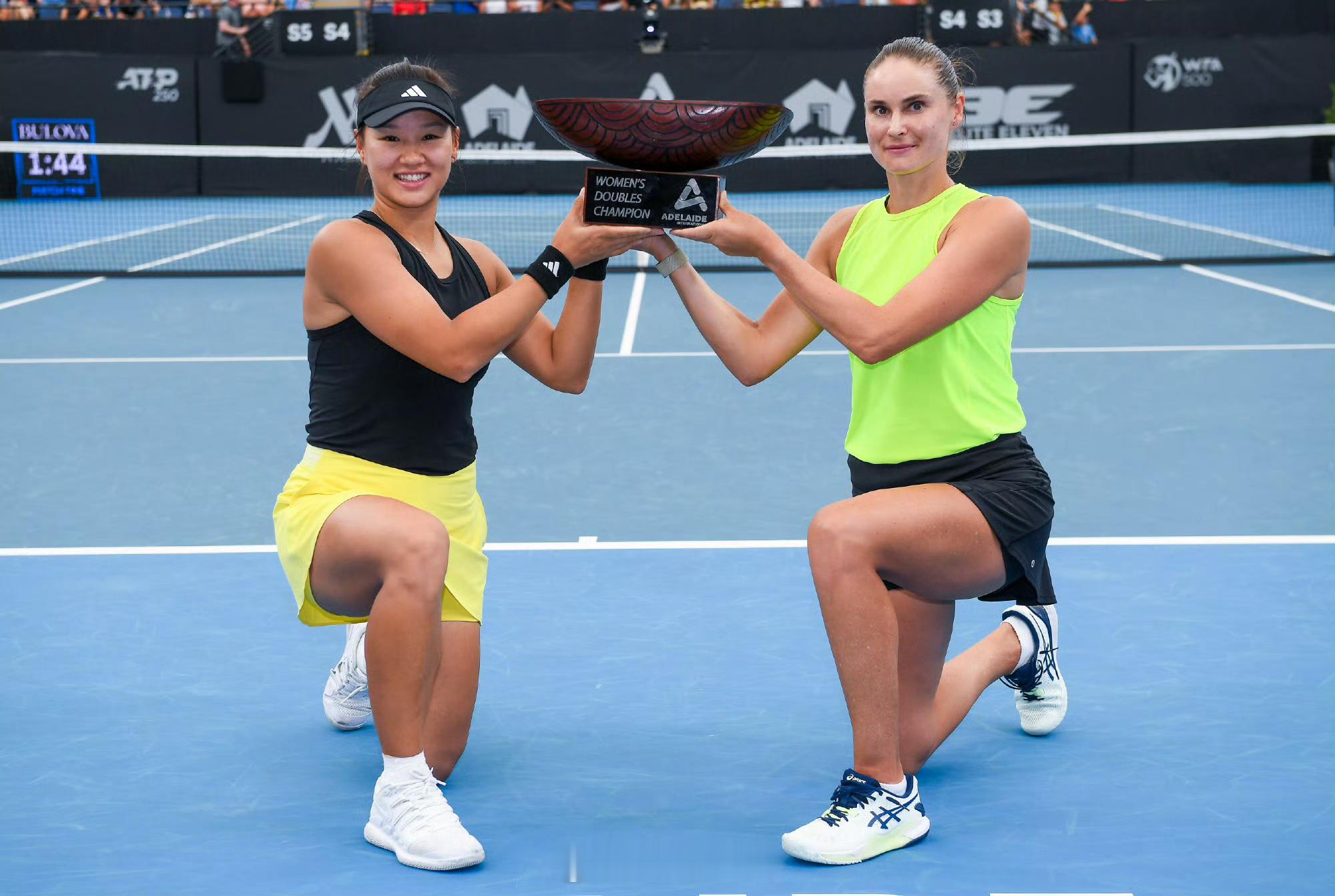 温网前一周：巴特洪堡WTA500双打冠军澳网前一周：阿德莱德WTA500双打冠军
