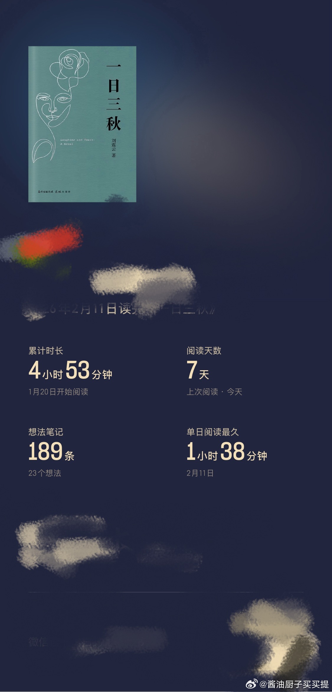 看文记录2🈷️1️⃣《一日三秋》刘震云收藏了好久，这才读，还是很喜欢，很喜欢