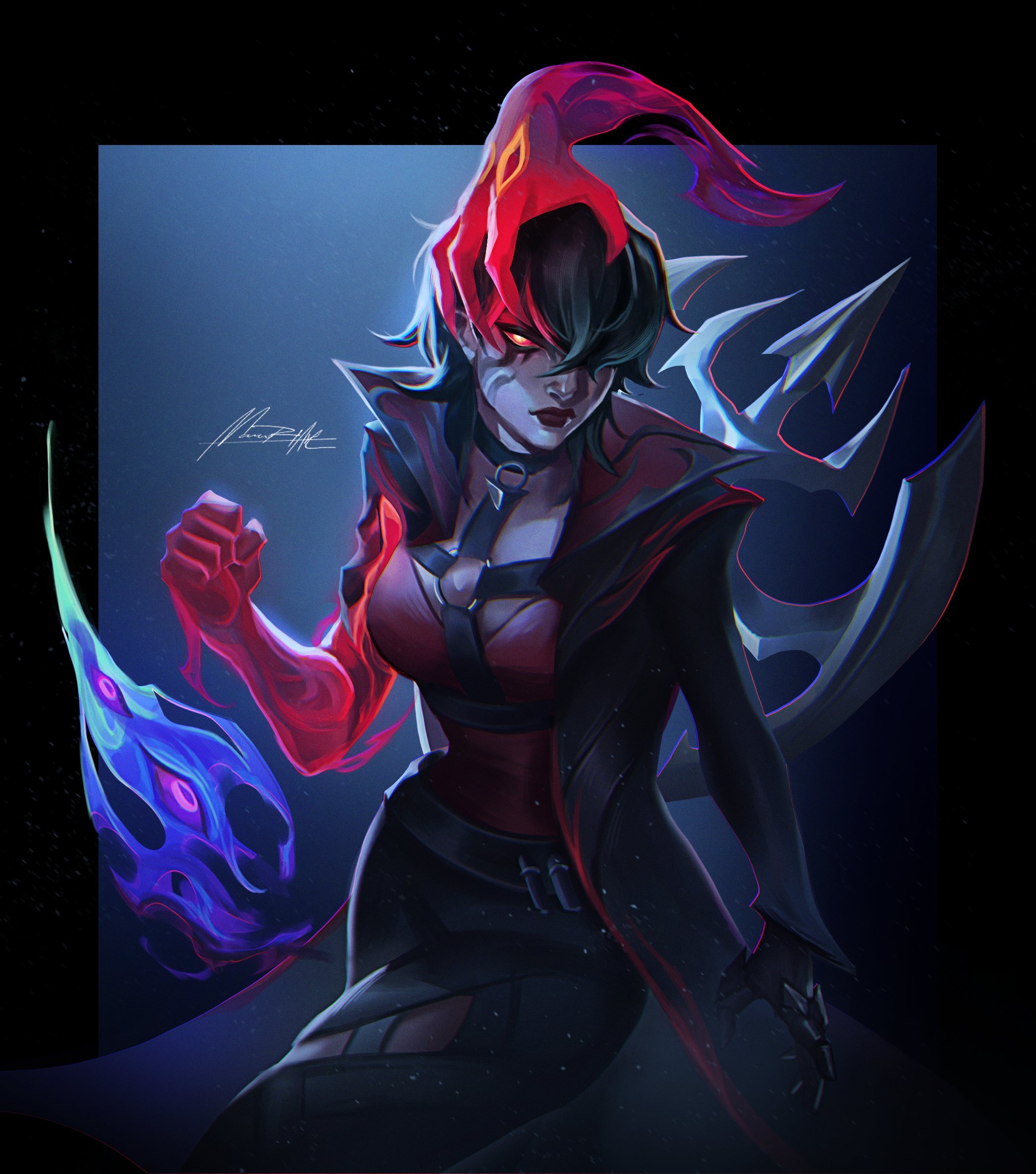 万魔殿薇恩，同人贝蕾亚（cr:mamoriartt）英雄联盟