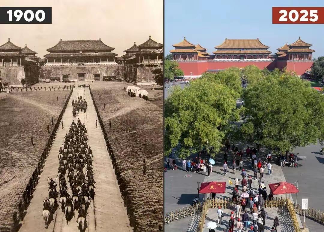 从蹒跚学步到武艺高强，从骡马山炮到“全球覆盖”，这个对比就比较用心啦，让人心里百