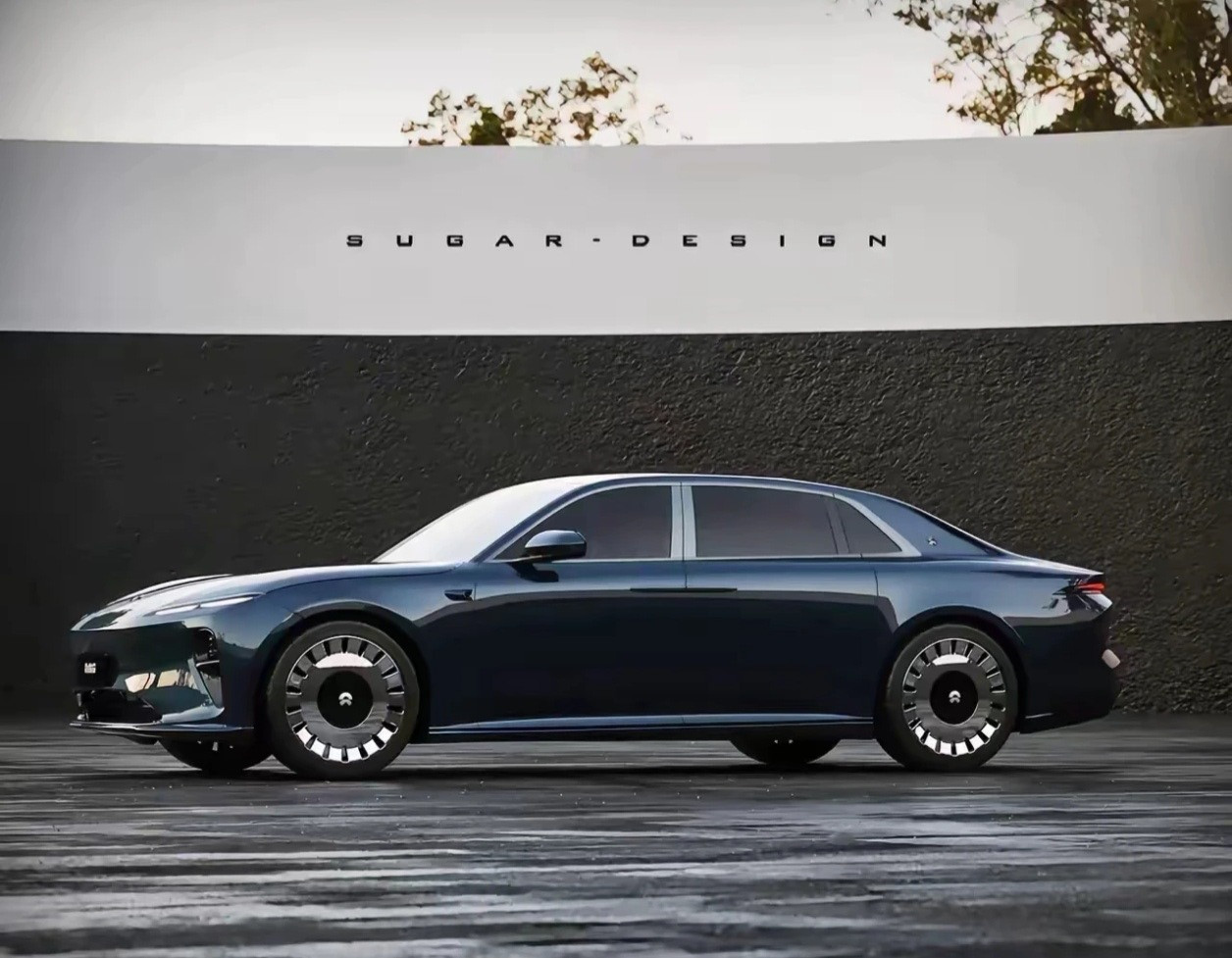 好家伙，蔚来这个轿车假想图很有感觉啊。