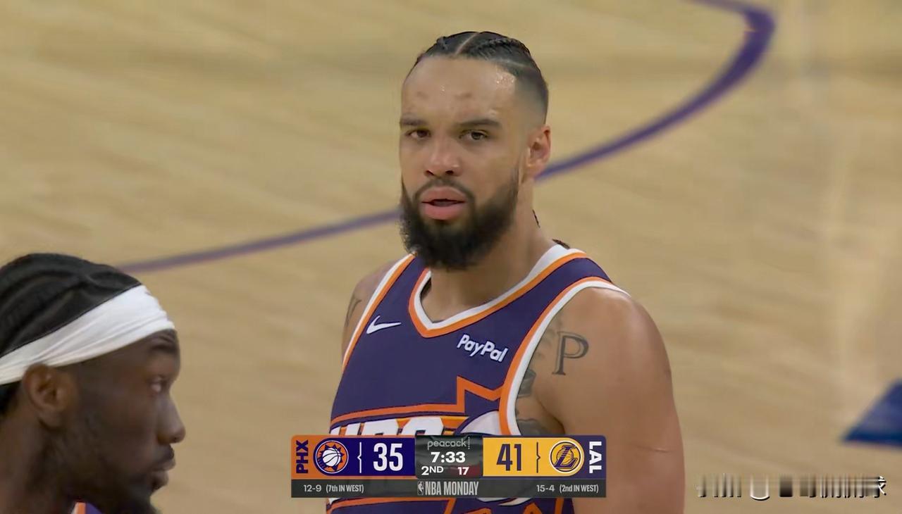 太阳球星狄龙-布鲁克斯真是太好胜了！在今天太阳客场以125：108大胜湖人的赛后