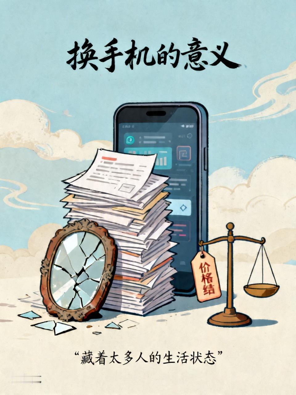 谁懂这次换手机的意义，根本不只是换个机子那么简单现在换个手机，早就不是单纯