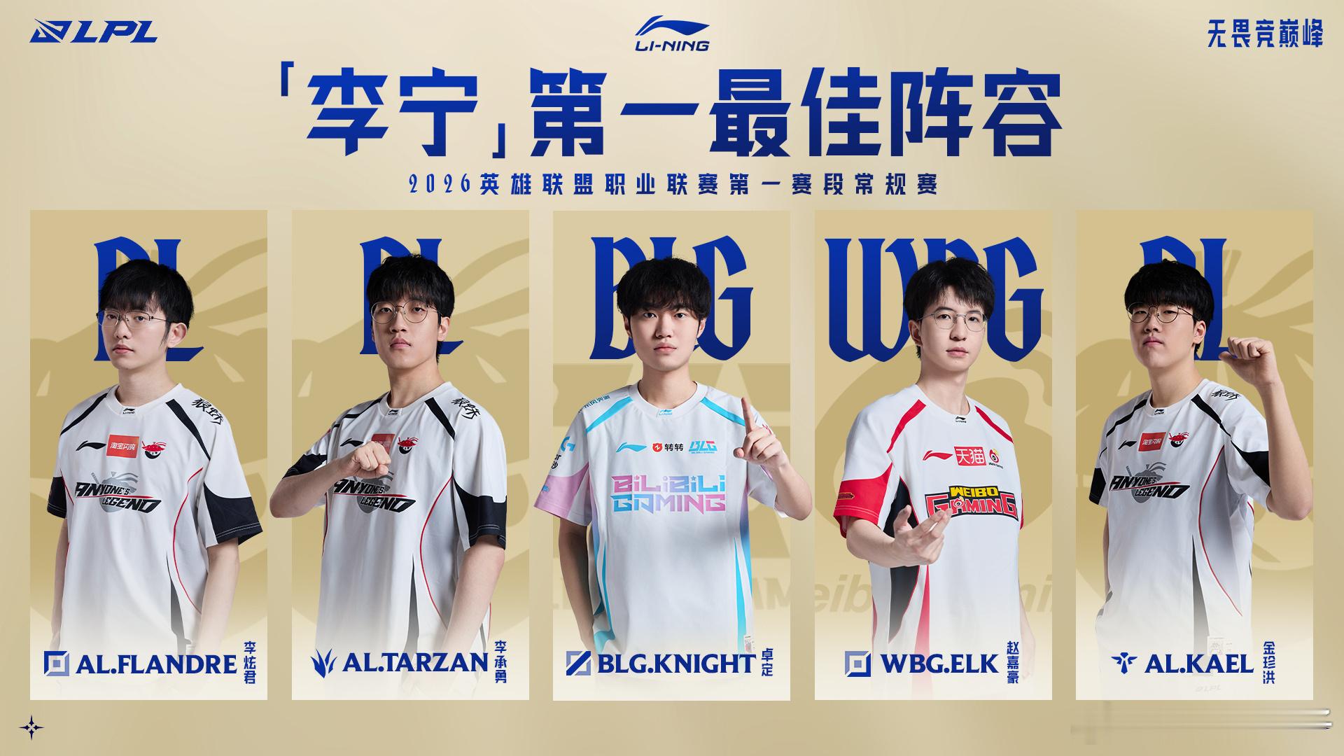 Knight第五次当选常规赛MVP，连续五次入选LPL常规赛一阵，当之无愧的国一
