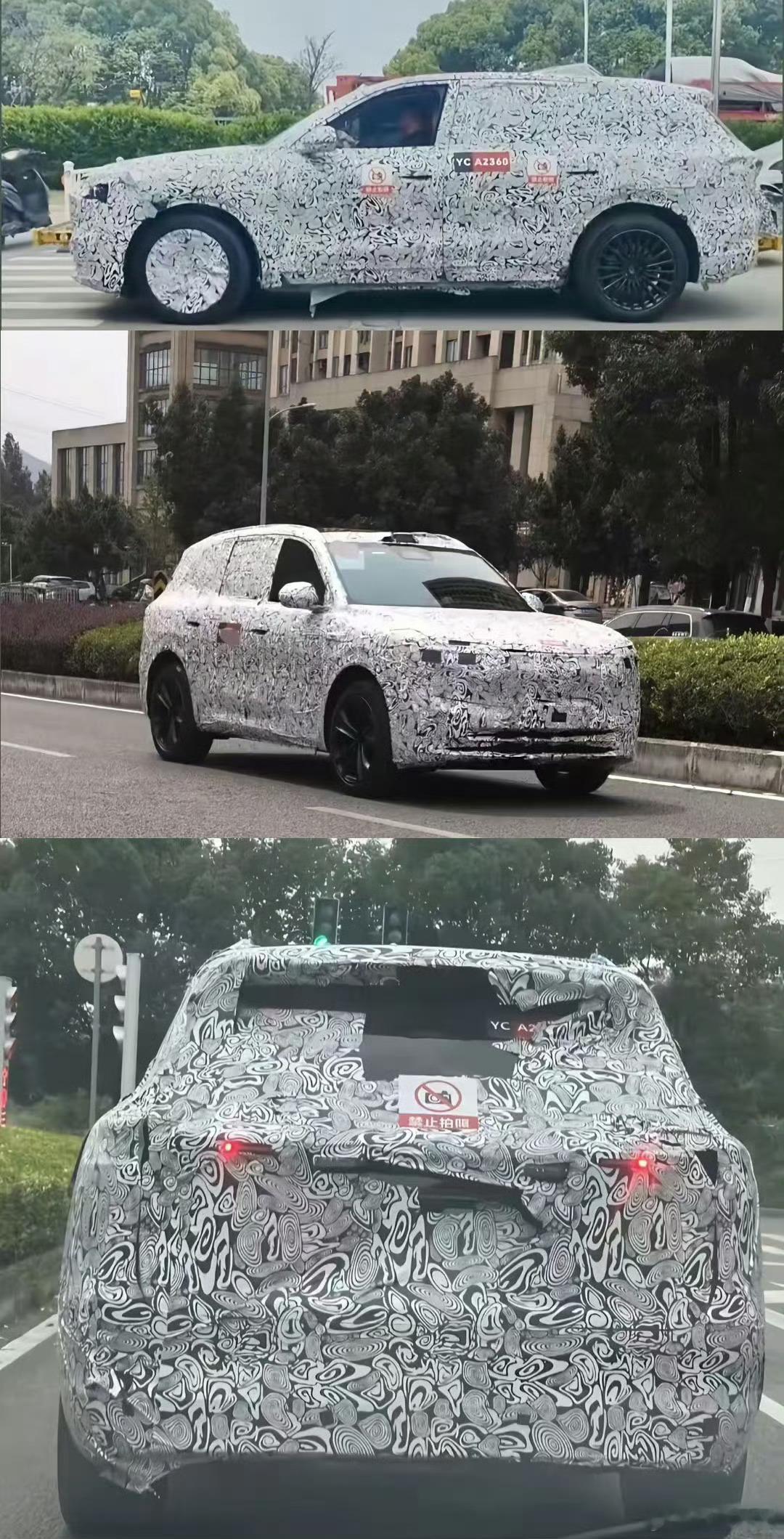 问界M7的渲染图，超级高产的拉面师傅，看着外观真就是小M8。上周M8、M9销量都