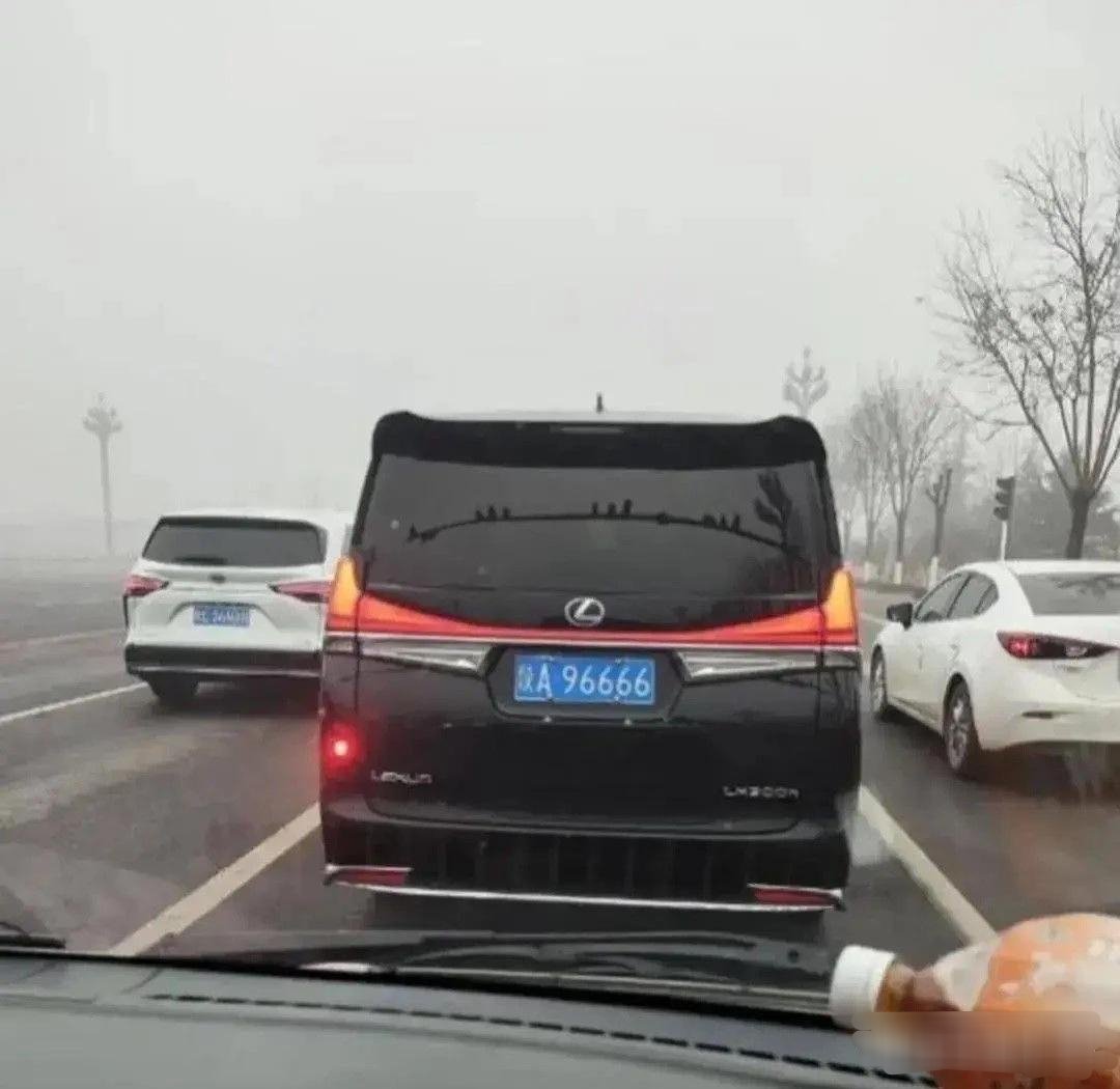 这么好的车牌挂这车可惜了