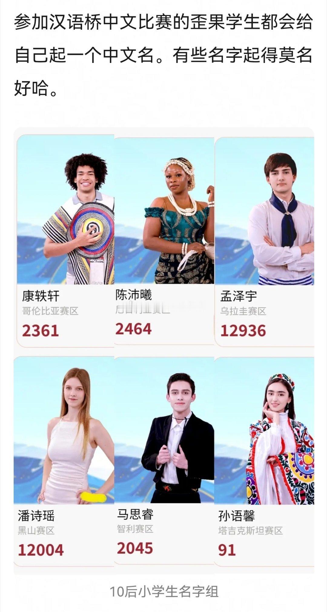 有种反差感叫老外瞎起中文名😂😂​​​