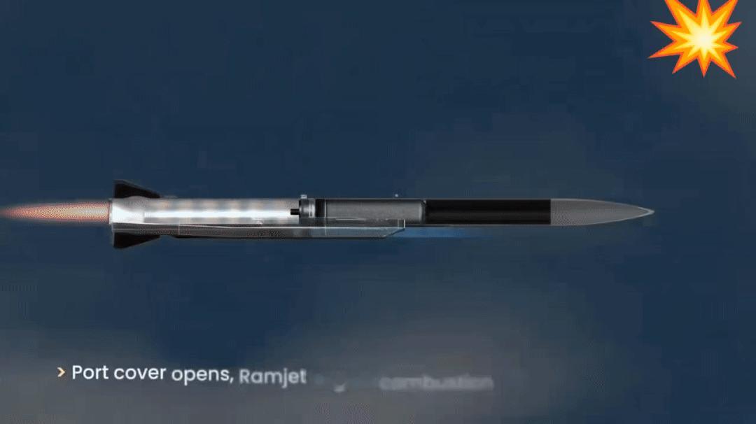 韩LRAAM空空导弹发布视频PPT。LRRM采用双锥体弹头+整合式导管冲压推进，