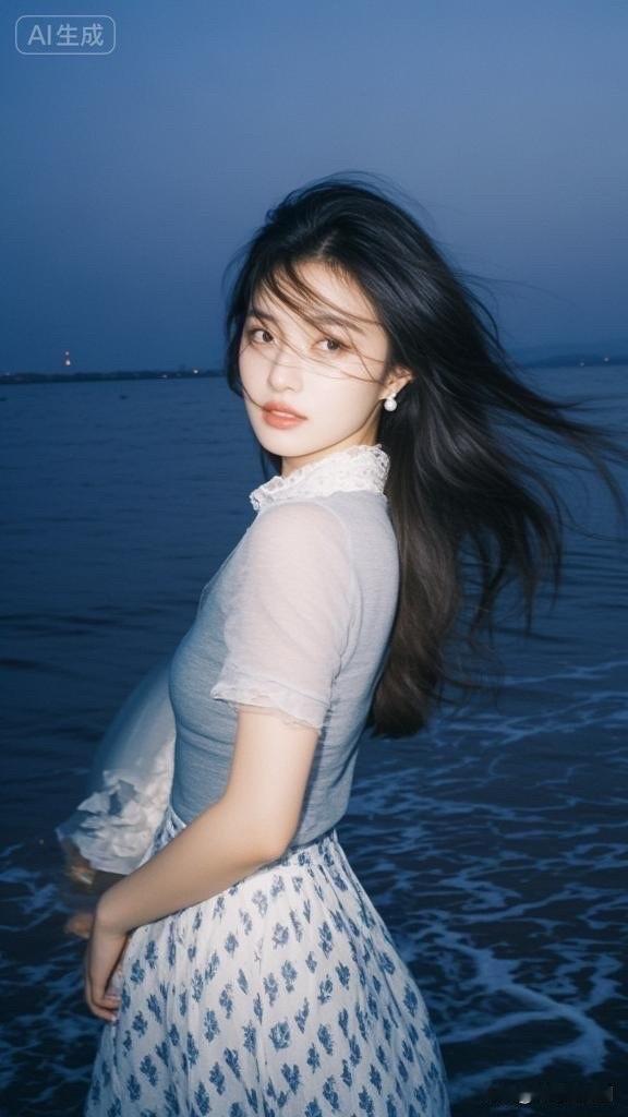 海边漫步，微风拂面，自由自在