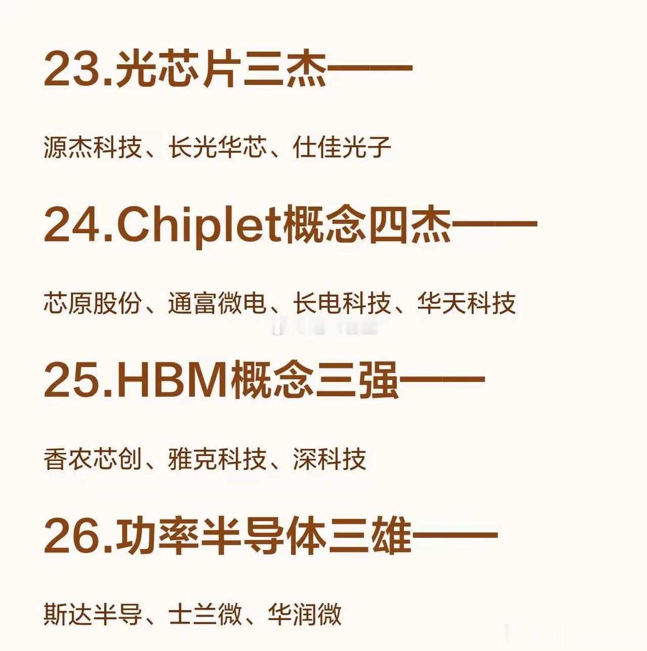 2026年下半年科技半导体芯片股票，想想就觉得充满变数。相关个股梳理！