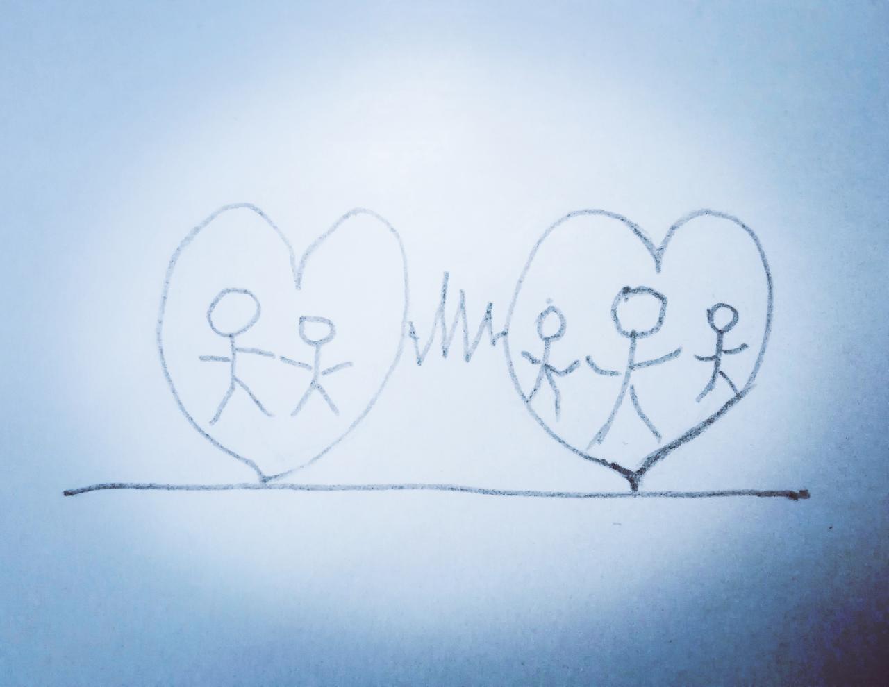 我爸和我后妈，我后妈永远是她的儿子宝贝，不过我不怪她，人有私心是正常的，幸好我爸