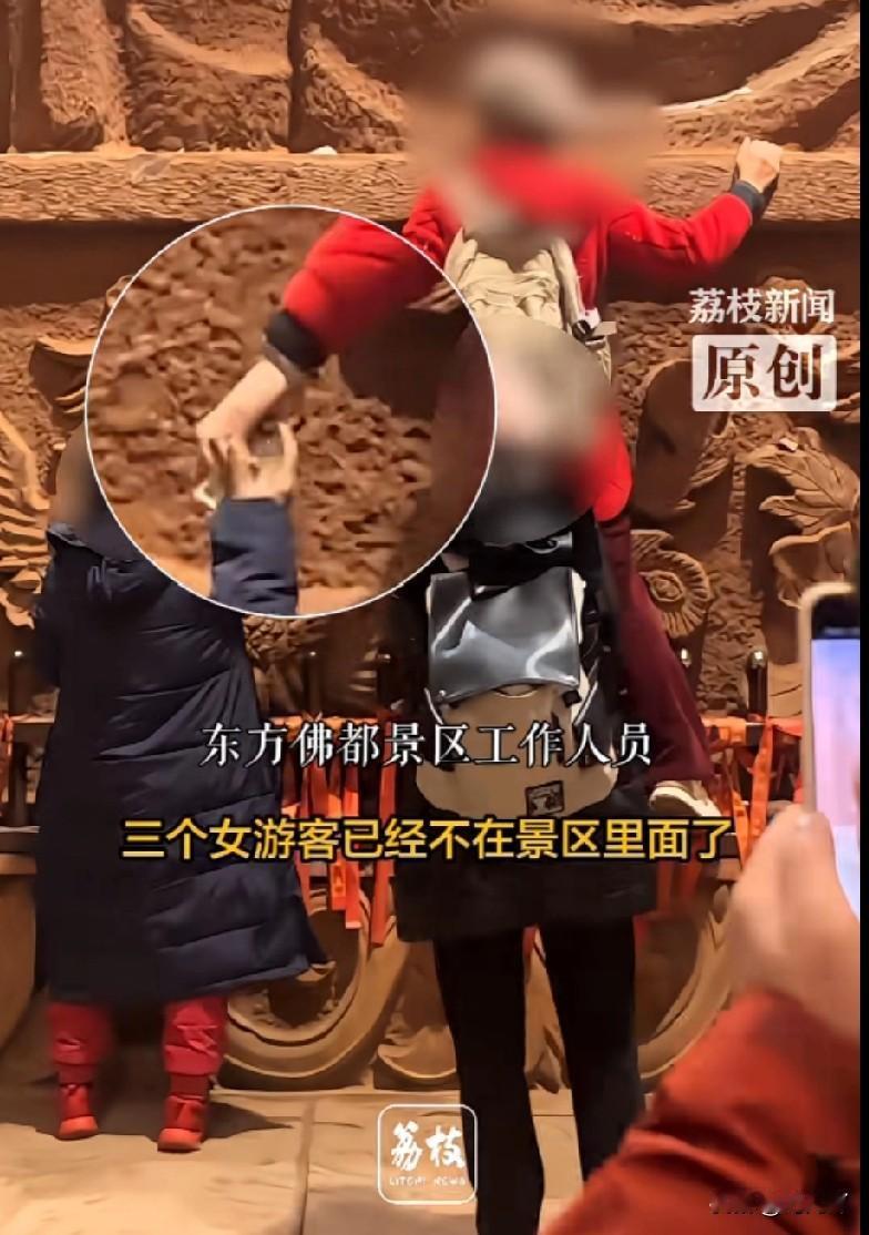 2026年的第一批低素质的游客中，去四川看大佛的三位大妈必须占有一席之地。元