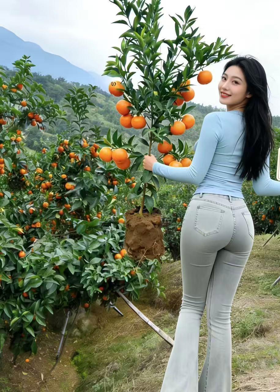 大学毕业也要上山下乡，看看她的新果园硕果累累…大学生回乡种植女大学生种地带