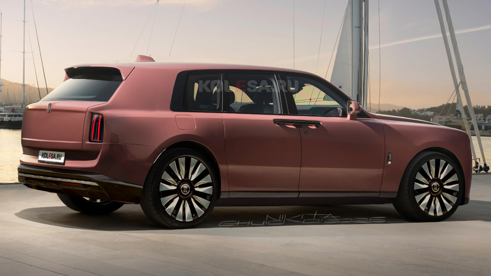 车若初见外媒Kolesa新一代库里南假想图，Kolesa经常绘制新车假想图，也