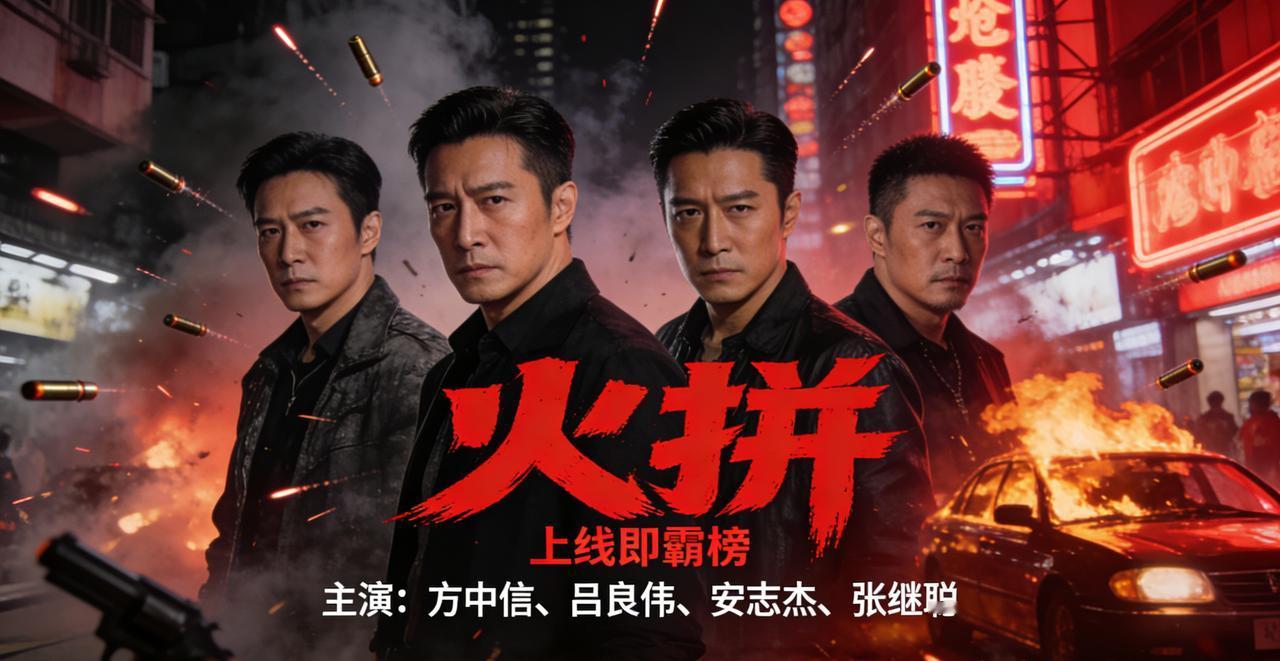 上线即霸榜！《火拼》三大硬核看点，港片原味直接拉满近期，港式警匪动作片《火