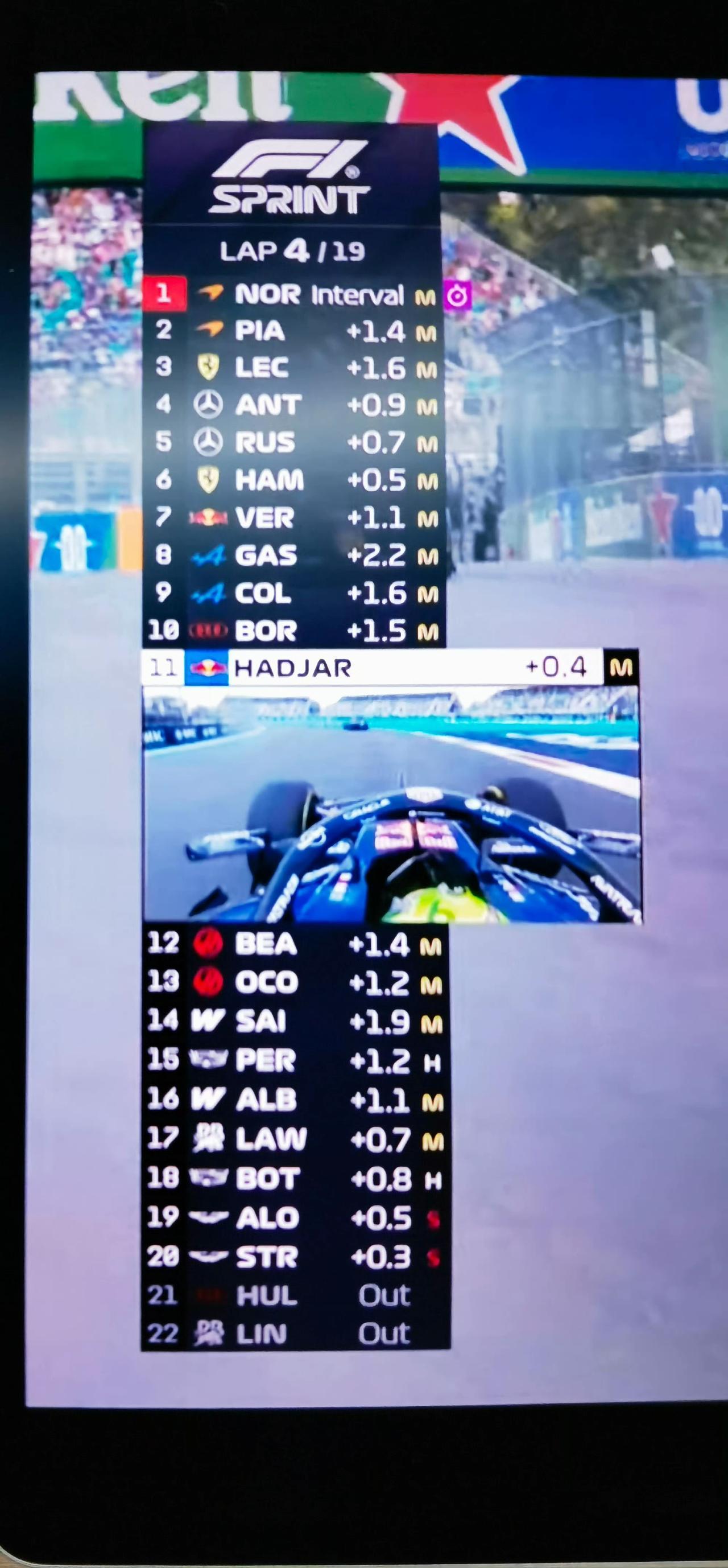 2026F1迈阿密大奖赛冲刺赛，安东内利的起步从开赛到今天，依然非常的晕厥，白跑
