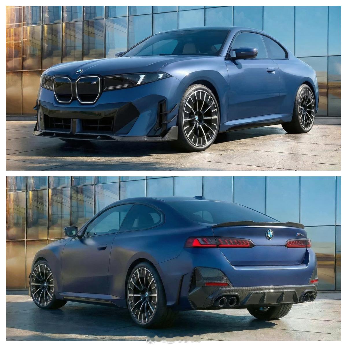 下一代宝马4系渲染图【新车渲染】下一代宝马4系渲染图，如果用上新家族设计语言，