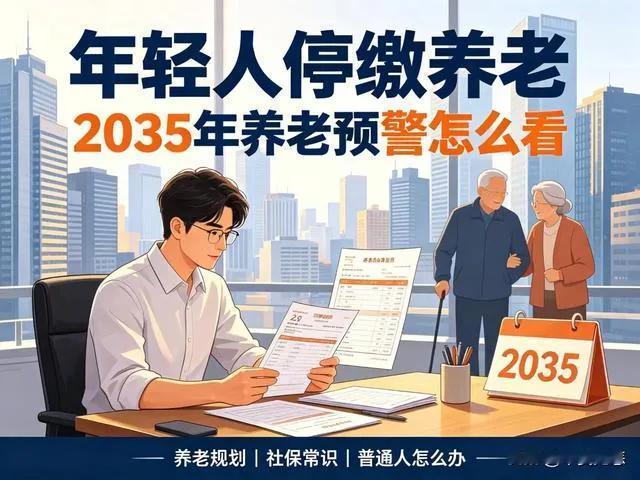 年轻人纷纷停缴养老！2035养老预警，普通人看懂不吃亏网络流传的2035养老