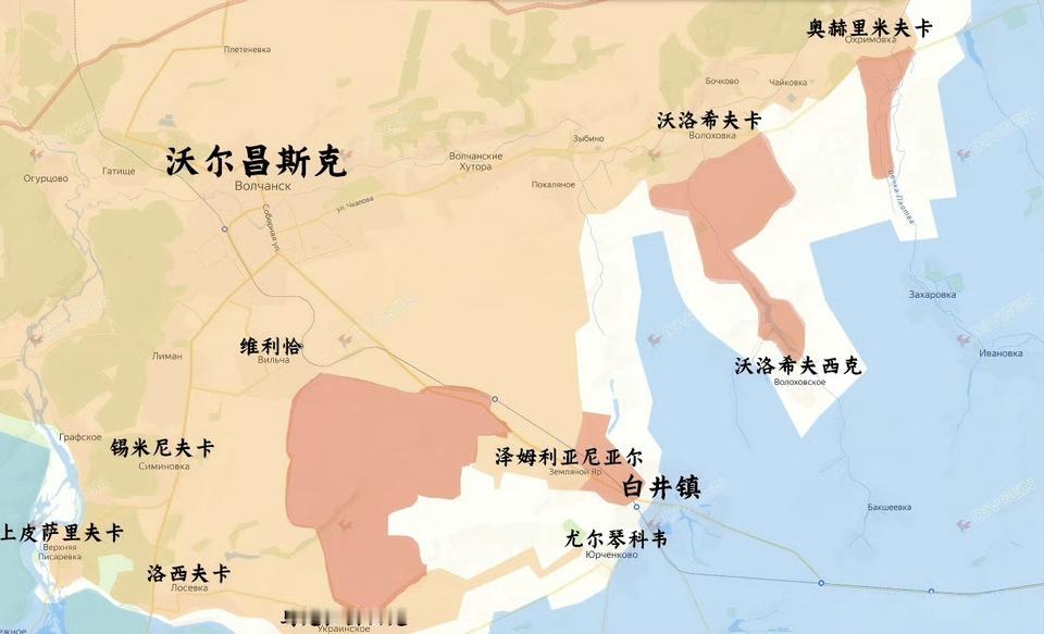 俄军北部集群在哈尔科夫州东北部是大踏步向前扩展，多处攻城掠地，可见乌军防御烂成什