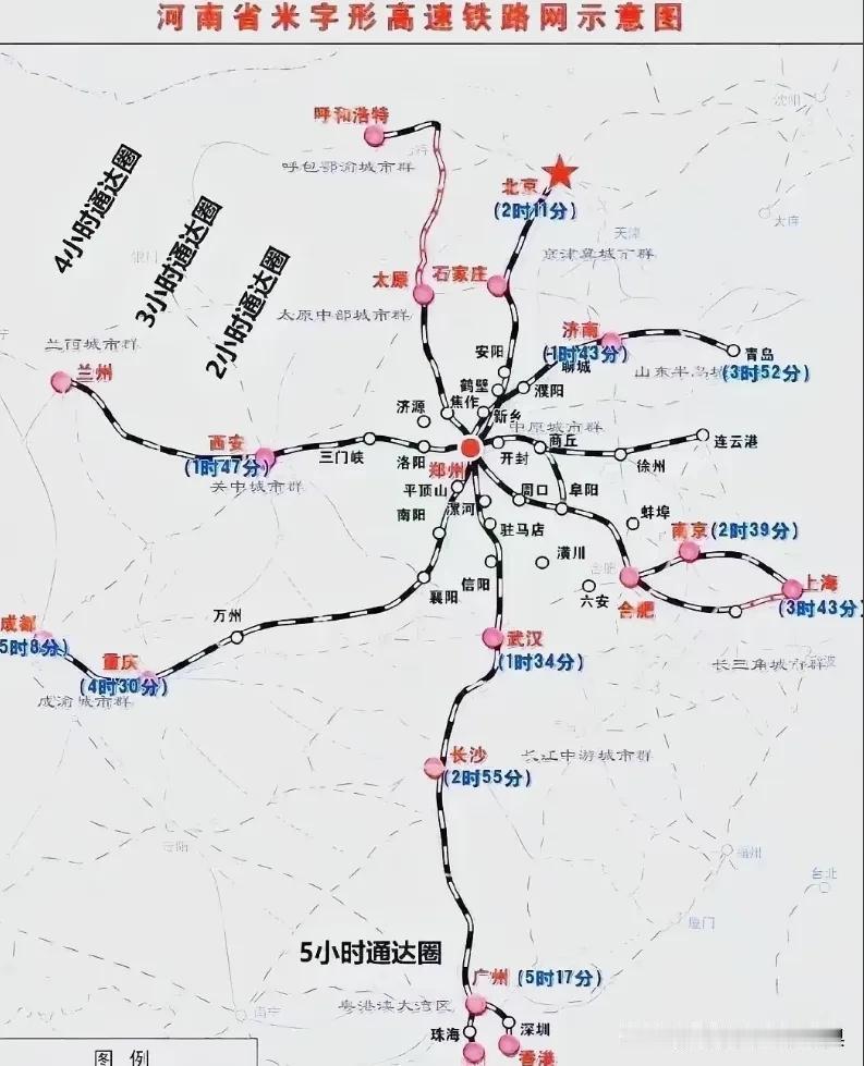 河南这次放出消息，明说中原城市群环形高铁已初具雏形。过去大家提河南高铁，满脑子都