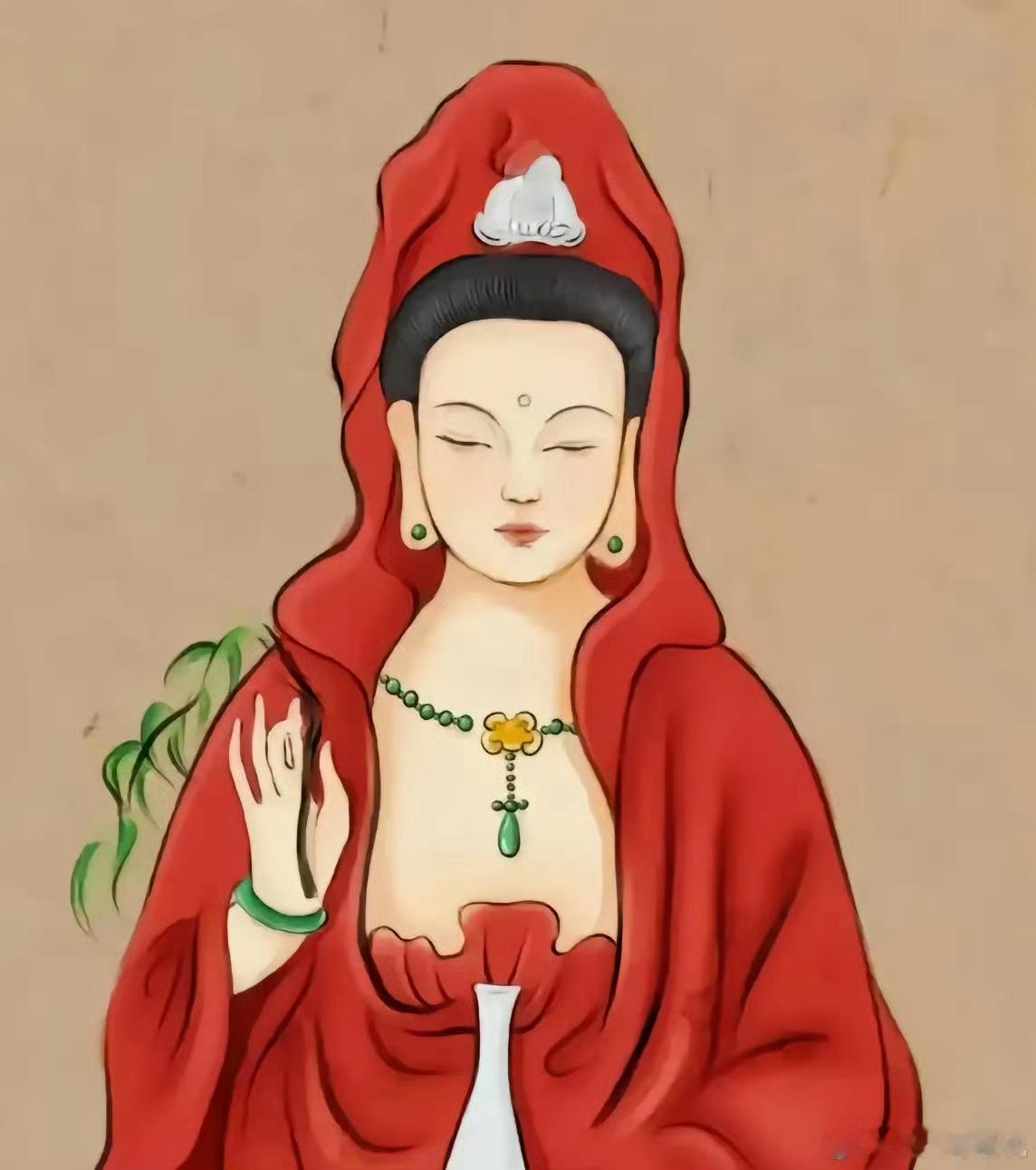 观音菩萨的慈悲如同普照的阳光，一直试图笼罩你，为你驱散生活中的阴霾。留下一句“一