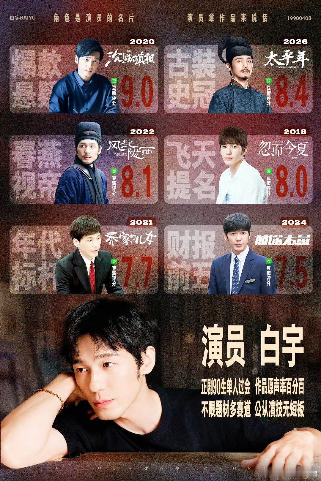 演员最好的固粉手段点进词条，发现是和白宇相关的。演员最好的固粉方式当然是演技，