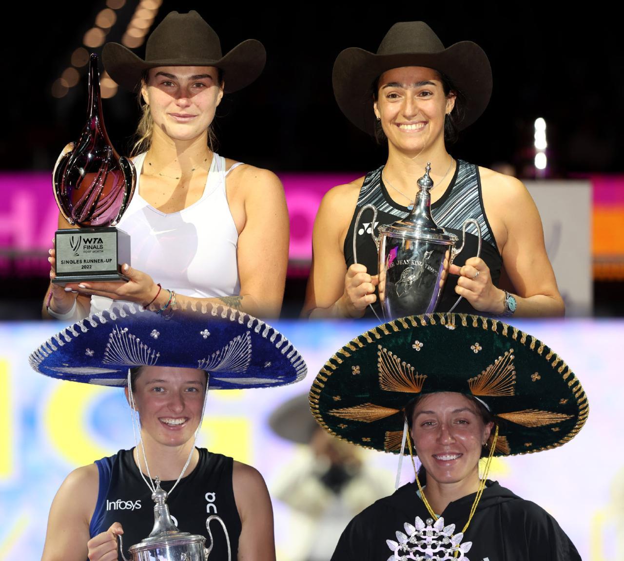 有点意思啊！今年WTA年终总决赛又要迎来新冠军得主！晋级今年女单半决赛的4位球