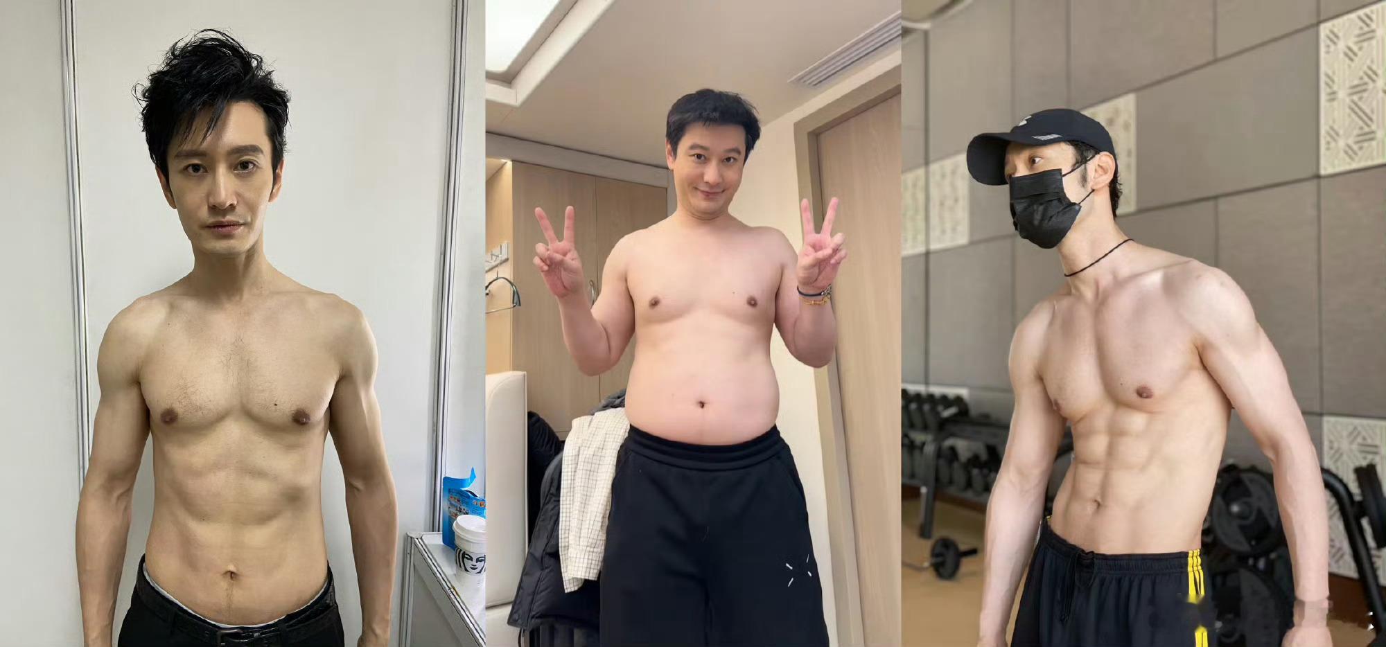 这这这竟然都是黄晓明这这这竟然都是黄晓明？？？果然明星都是胖着玩的，说瘦就瘦了
