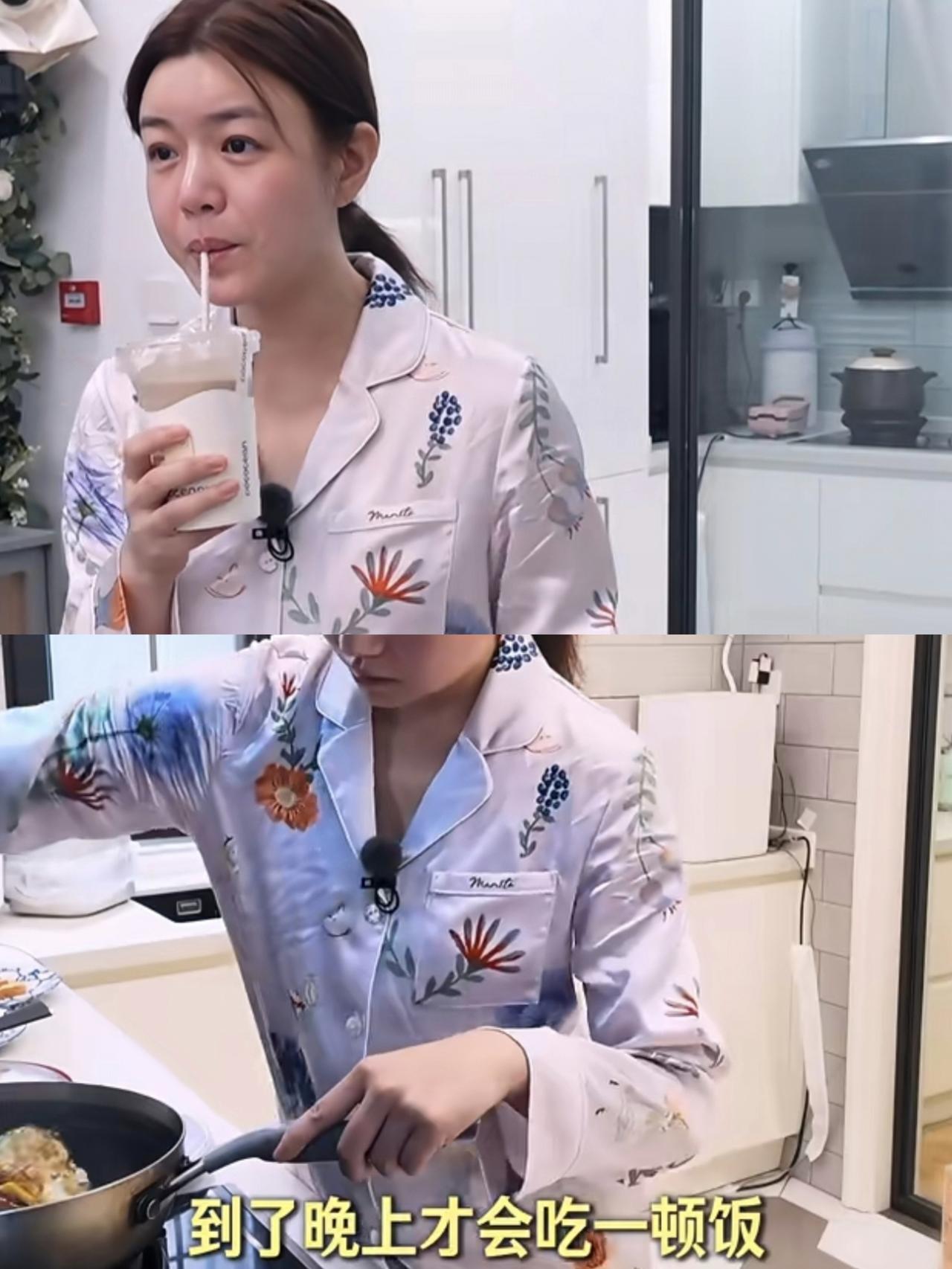 陈妍希一天一顿白天只喝两杯咖啡看到《我家那闺女》里的陈妍希饮食习惯，为了控制体