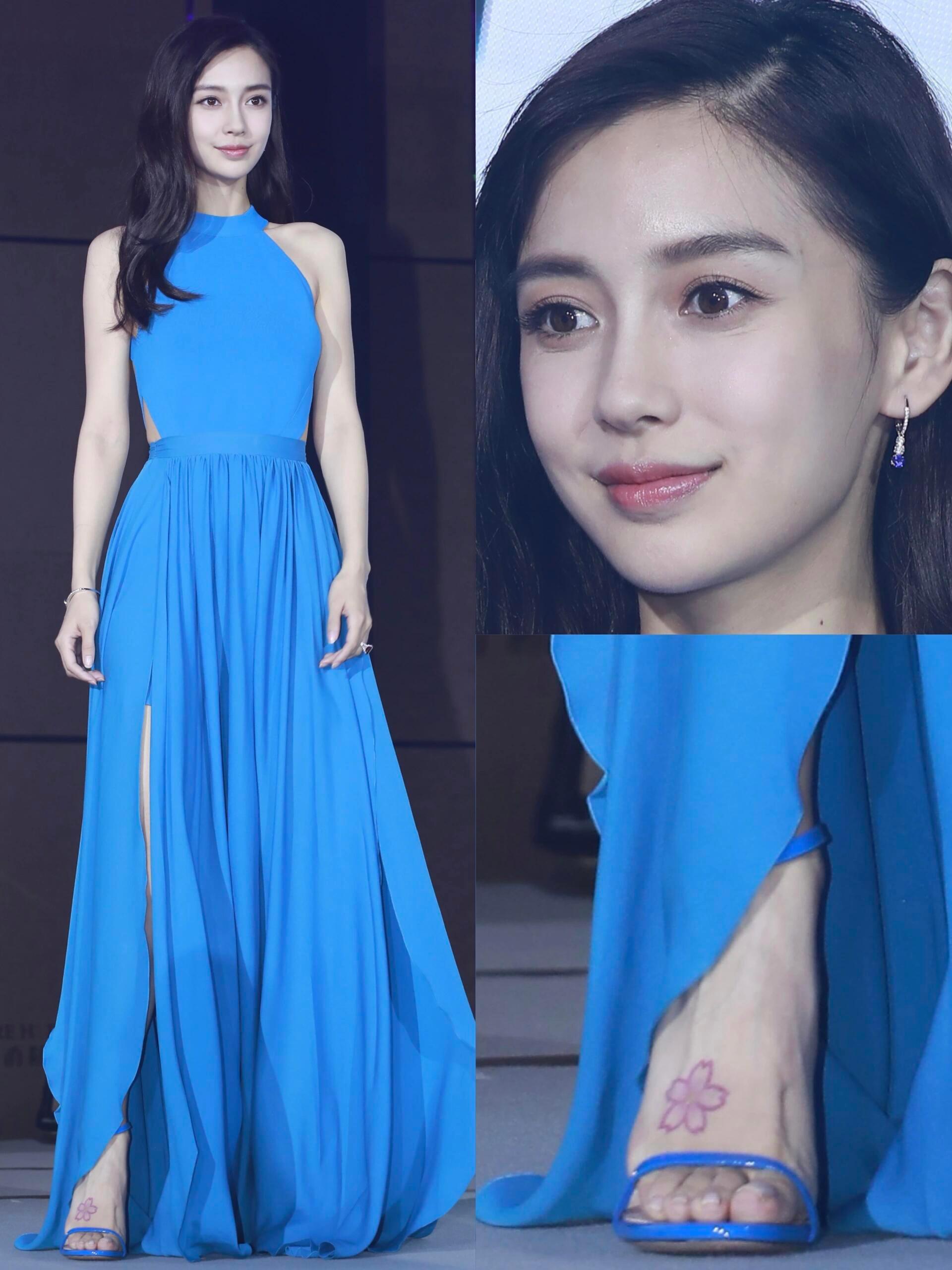 她真的太漂亮了，从头美到脚！杨颖生图​​​