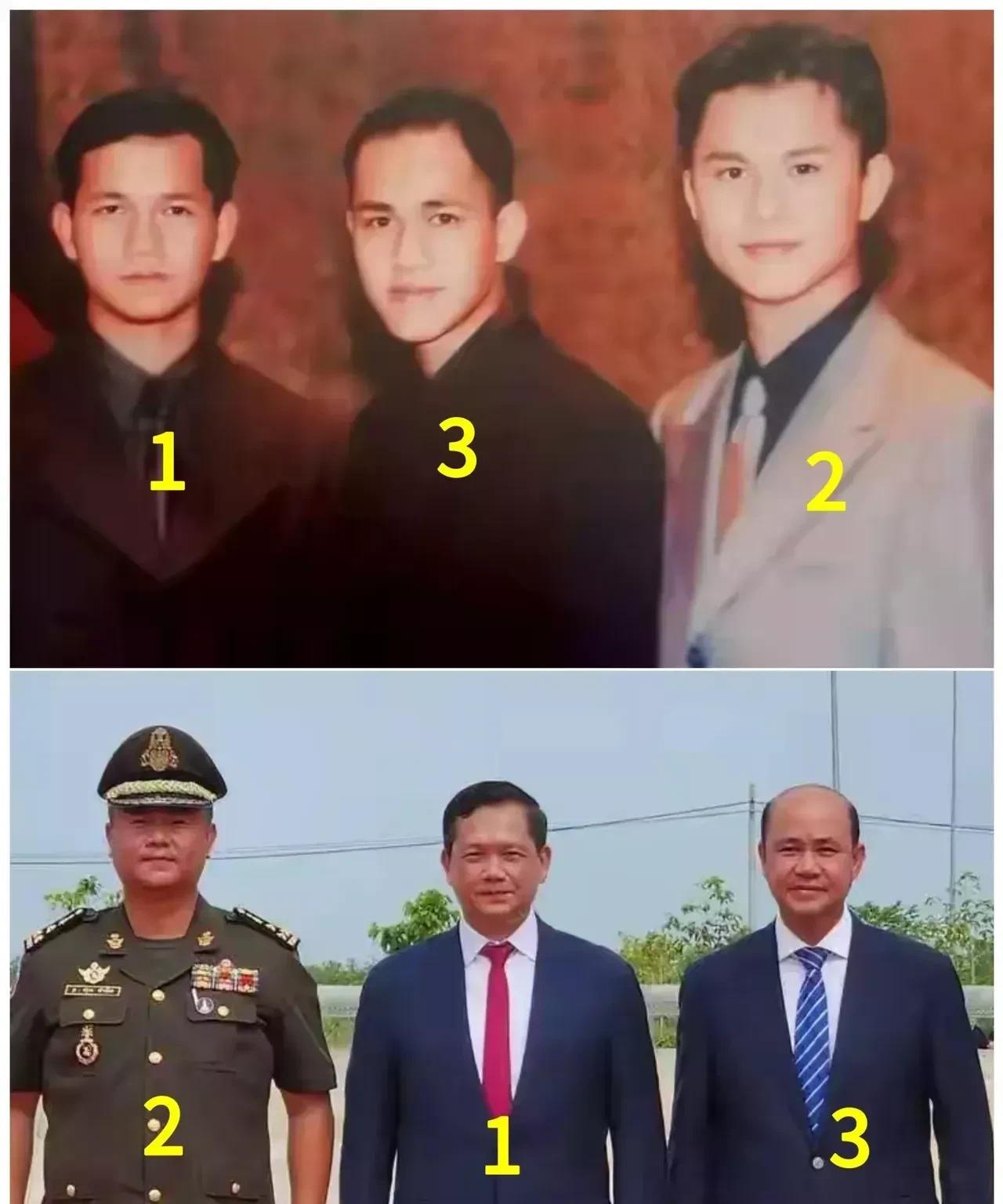 看看洪森亲王的三个儿子。三儿子洪玛尼年轻时长得最好，可是人到中年却秃顶了。秃顶发