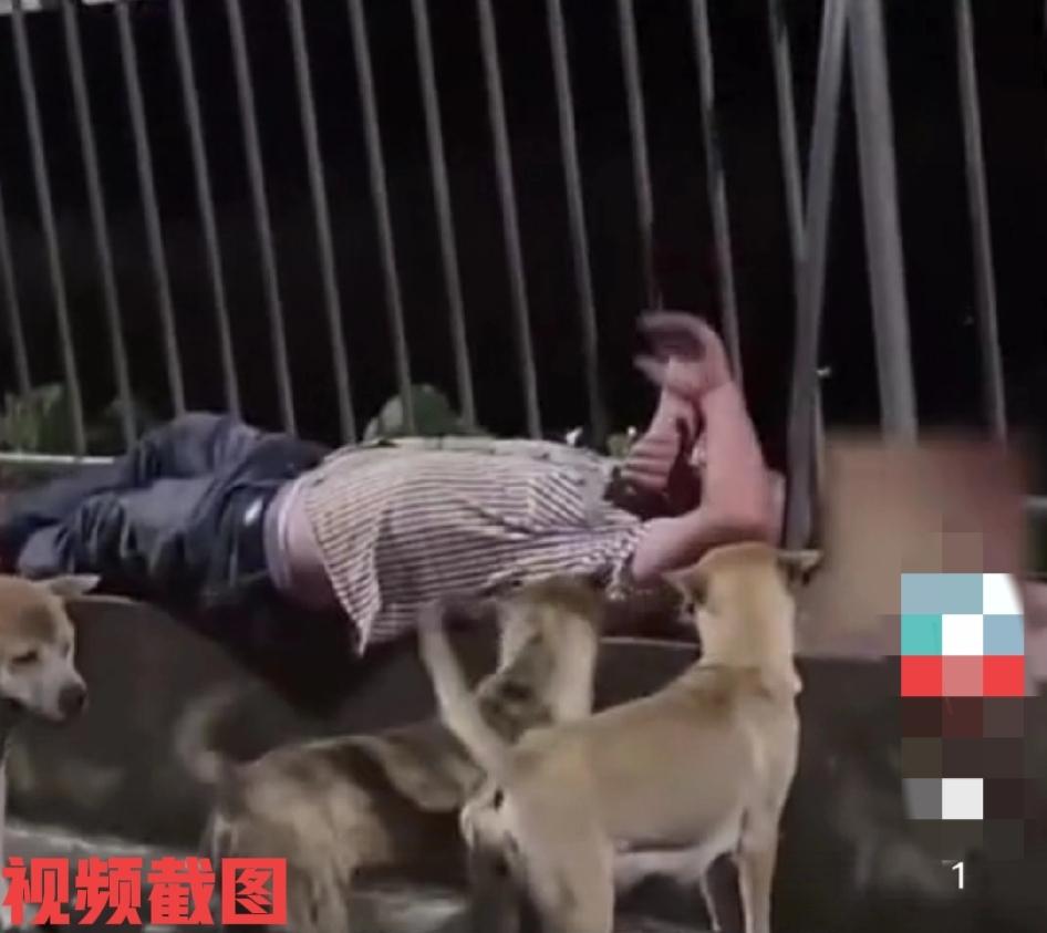 广西河池有男子酒喝多了。此刻由于他酒力不济就顺势躺在家里的一处露台上休息醒酒