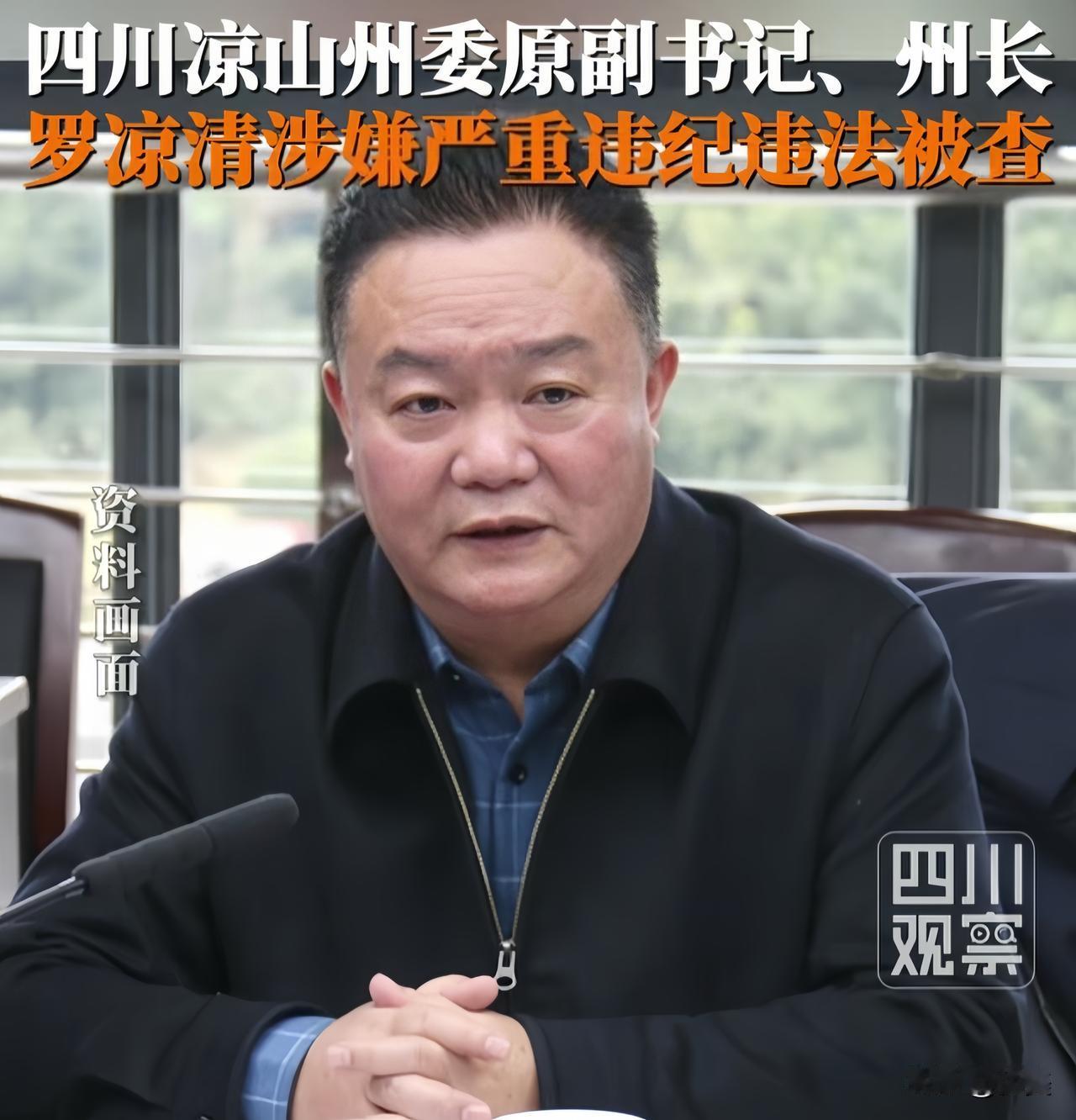 66岁，本该逗孙子遛鸟的年纪，四川的罗凉清却折进去了。大半夜的一纸通报，字数