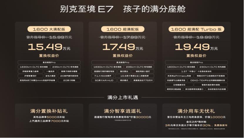 别克至境E7如何让15-20万级家用SUV不再妥协？ 今日，别克至境E7迎来