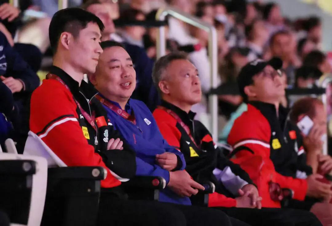 观众席上，王励勤、刘国梁、秦志戬同时出现，三个人表情各异，读来令人颇多感慨！