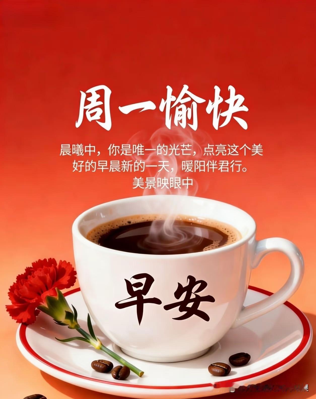 周一早安🍂恰逢白露秋风渐凉，露水凝白。开启新一周的忙碌，暑气慢慢褪去，多添一